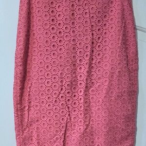 Charter Club Pink Lace Pencil Skirt